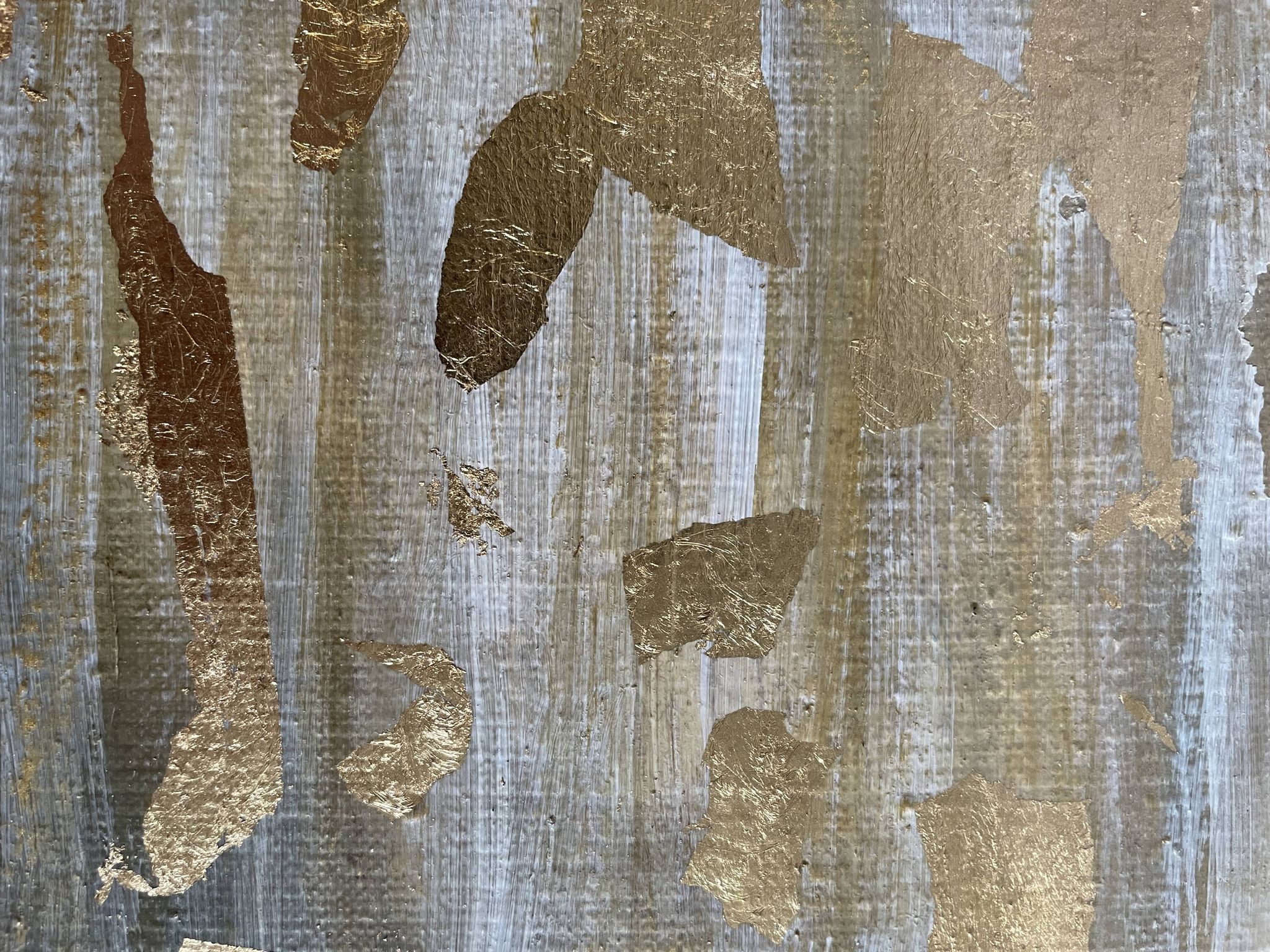 Painting signed oil on canvas with gold leaf finish “The Bride”