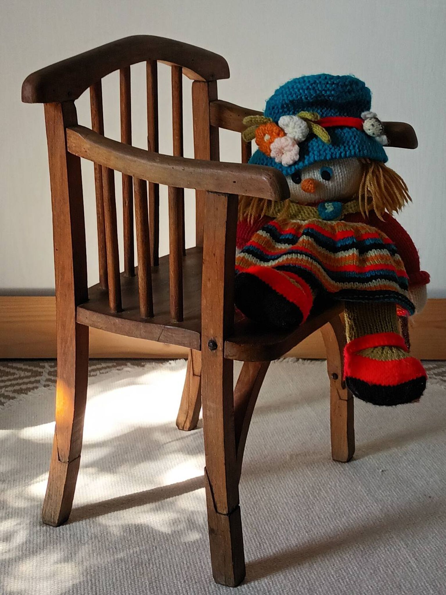 Vintage country-style children's armchair