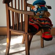 Vintage country-style children's armchair