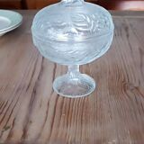 Molded glass candy box