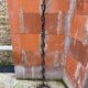 Brutalist chain floor lamp