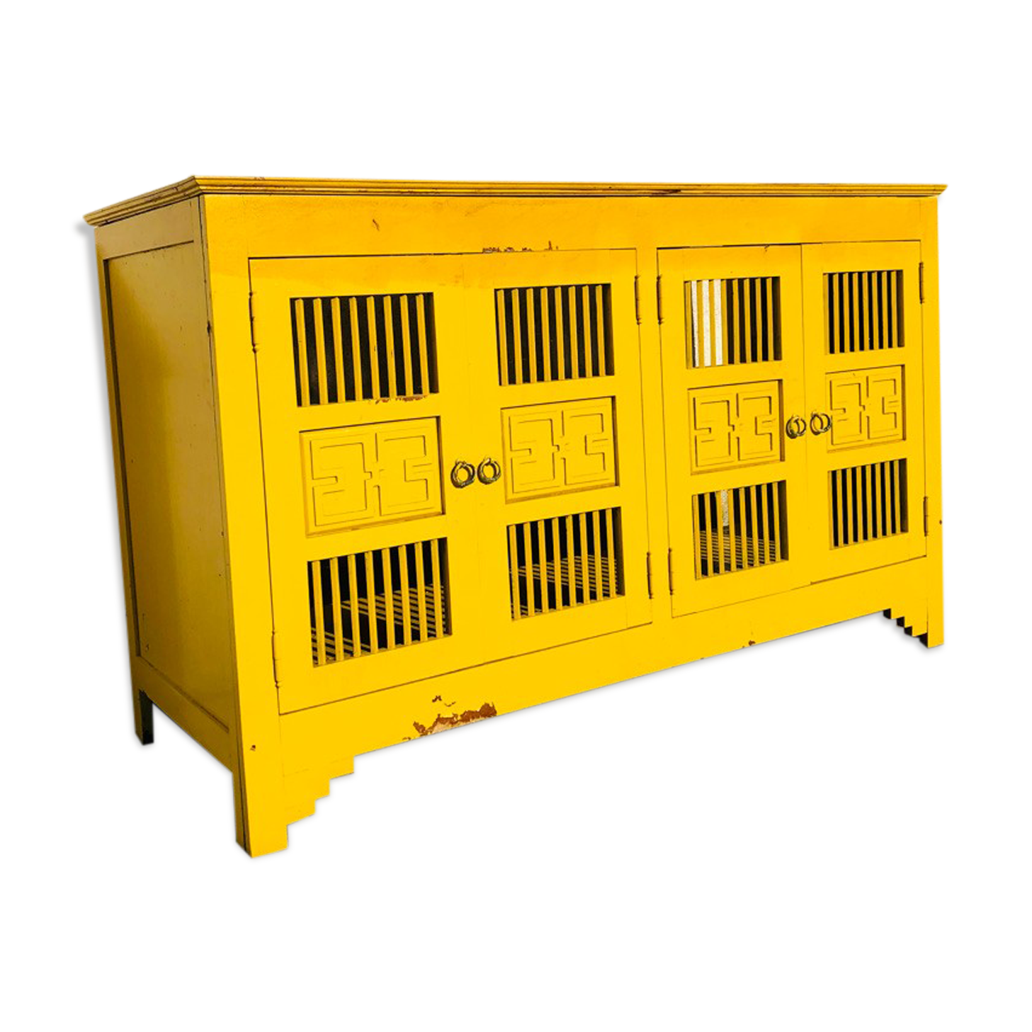 Vintage Yellow Buffet