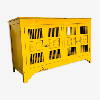 Vintage Yellow Buffet