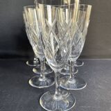 8 champagne flutes - cut crystal – cristalleries royales de champagne