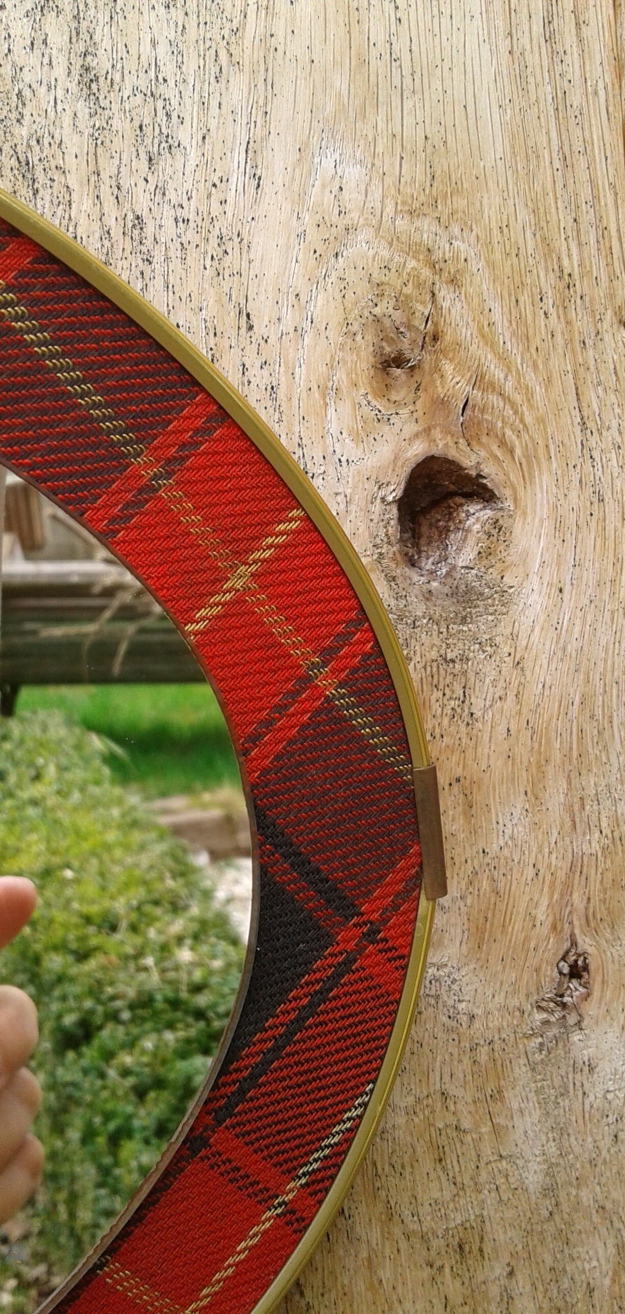 Vintage oval mirror 35x24cm