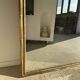 Large gilded mirror 19th century rounded corners mercury glass Louis XVI style