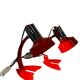 Set de 2 lampes de table vintage orange / lampes de chevet 'Maxam'