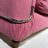 Three-seater corduroy sofa in pink, Piazzesi
