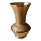 Ball vase stamped Verrerie de Monaco/Monte Carlo. In gold granite glass