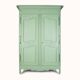 Armoire de mariage antique française vert doux