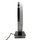 Lampe de table moderniste européenne des années 1990 – design élégant en chrome et led