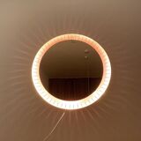 Miroir XXL lumineux de style moderne du milieu du siècle
