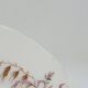 Superbe Assiette Plat Sur Piédouche XIXème Porcelaine Blanche Décor Aux Ois