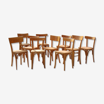 Lot 10 chaises bistrot