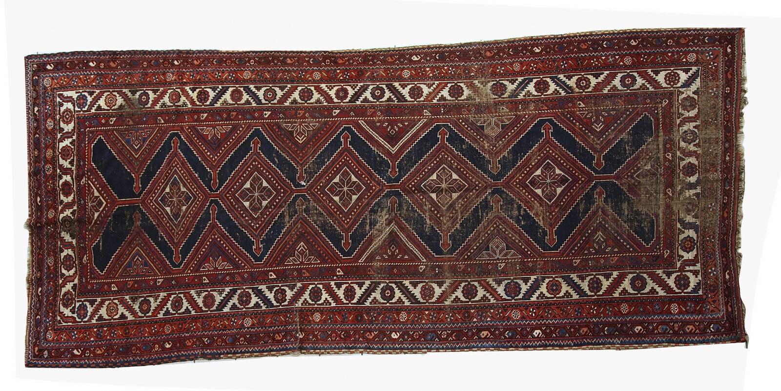 Tapis antique persan Shiraz 152cm x 342cm (1900s)