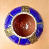 Glazed pottery vase