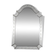 Vintage Venetian Beveled Edge Mirror with Engravings and Cabochons, 1950s, 62 x 44 cm