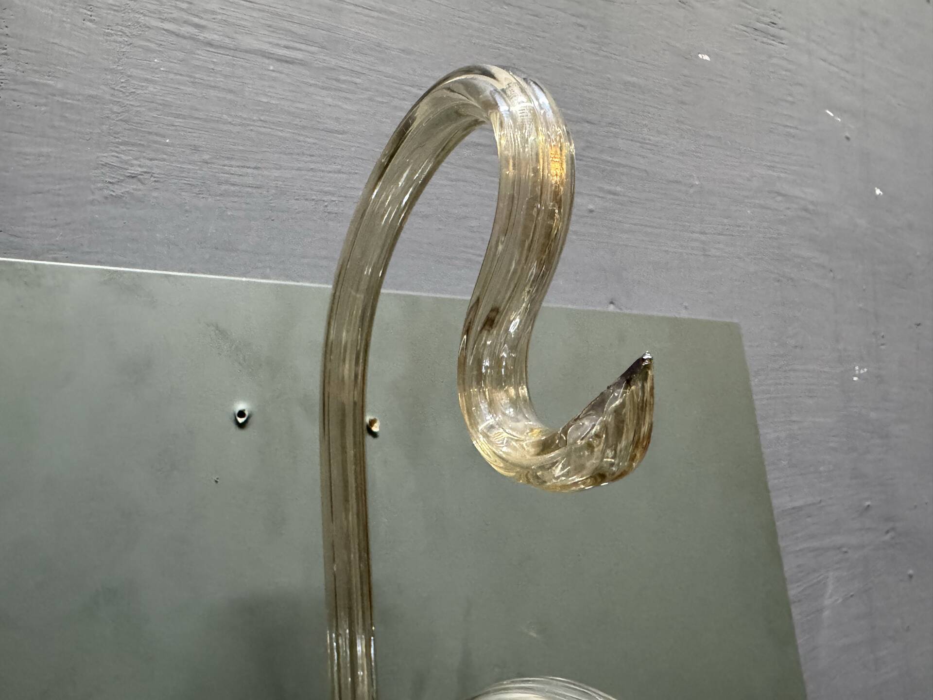 Set of 3 Murano Glass Barovier Sconces 