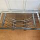 Gold and chrome metal coffee table, Belgo Chrom, 1970s