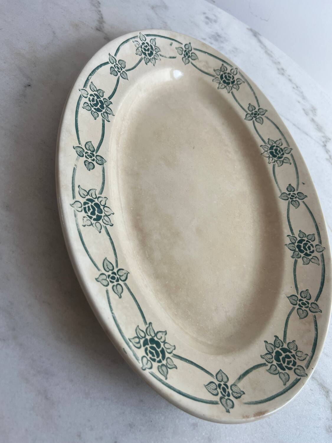 Large Simone Givor Terre de fer presentation dish