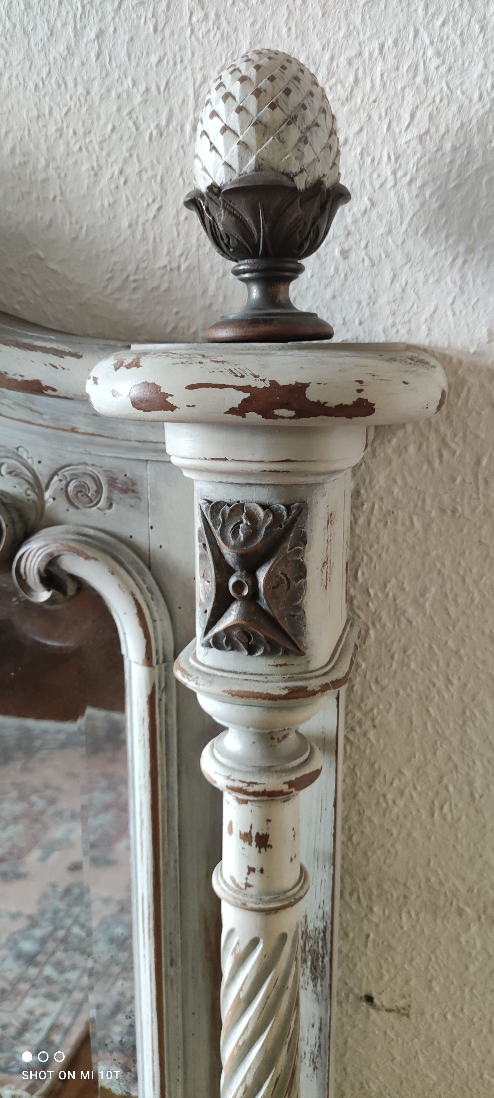 Large antique mirror 150x102cm