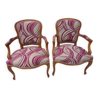 Paire de fauteuils Louis XV
