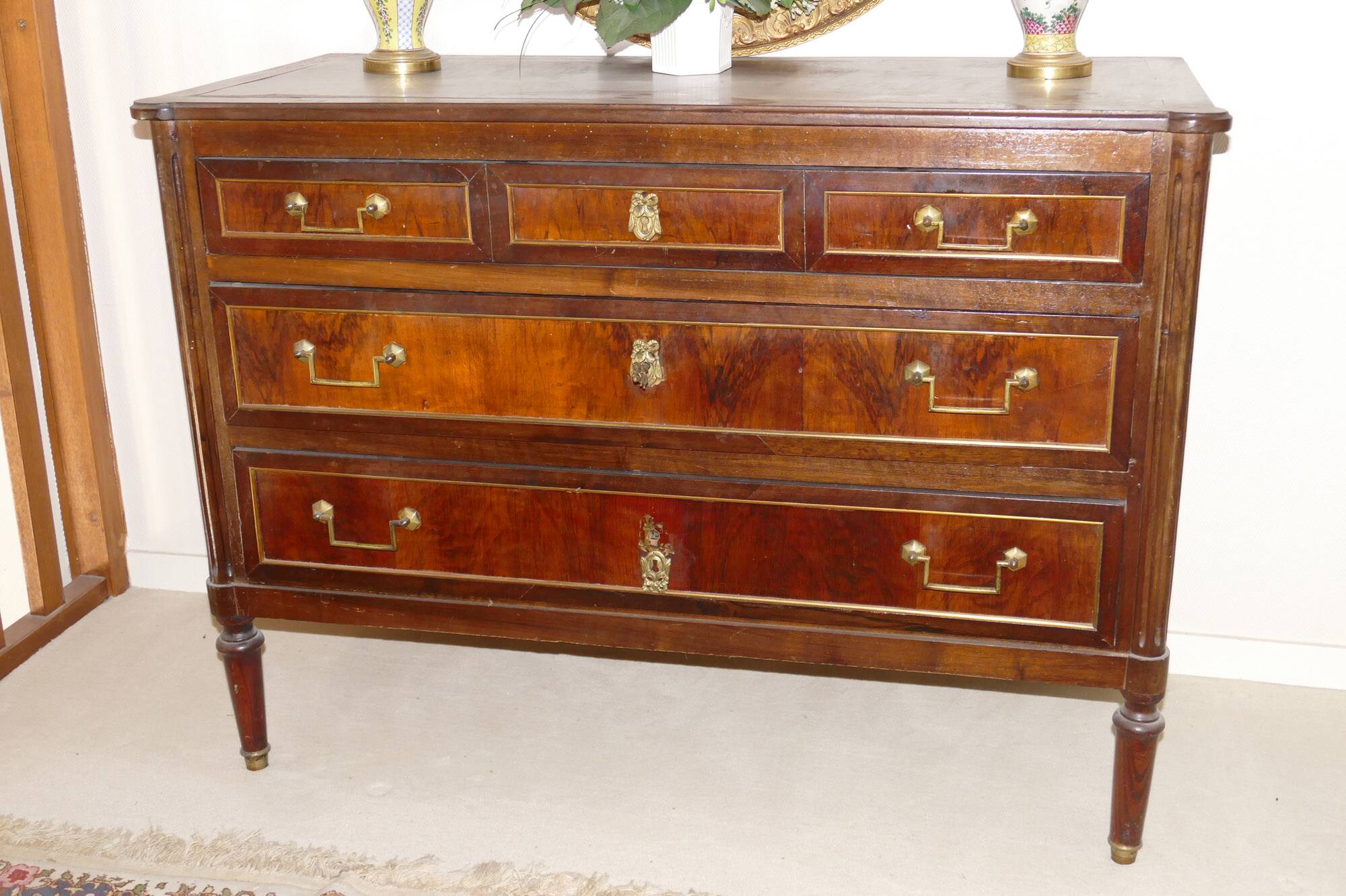 Louis XVI mahogany commode