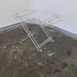 Vintage plexiglass serving tray or side table