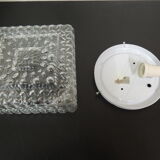 Square glass ceiling light