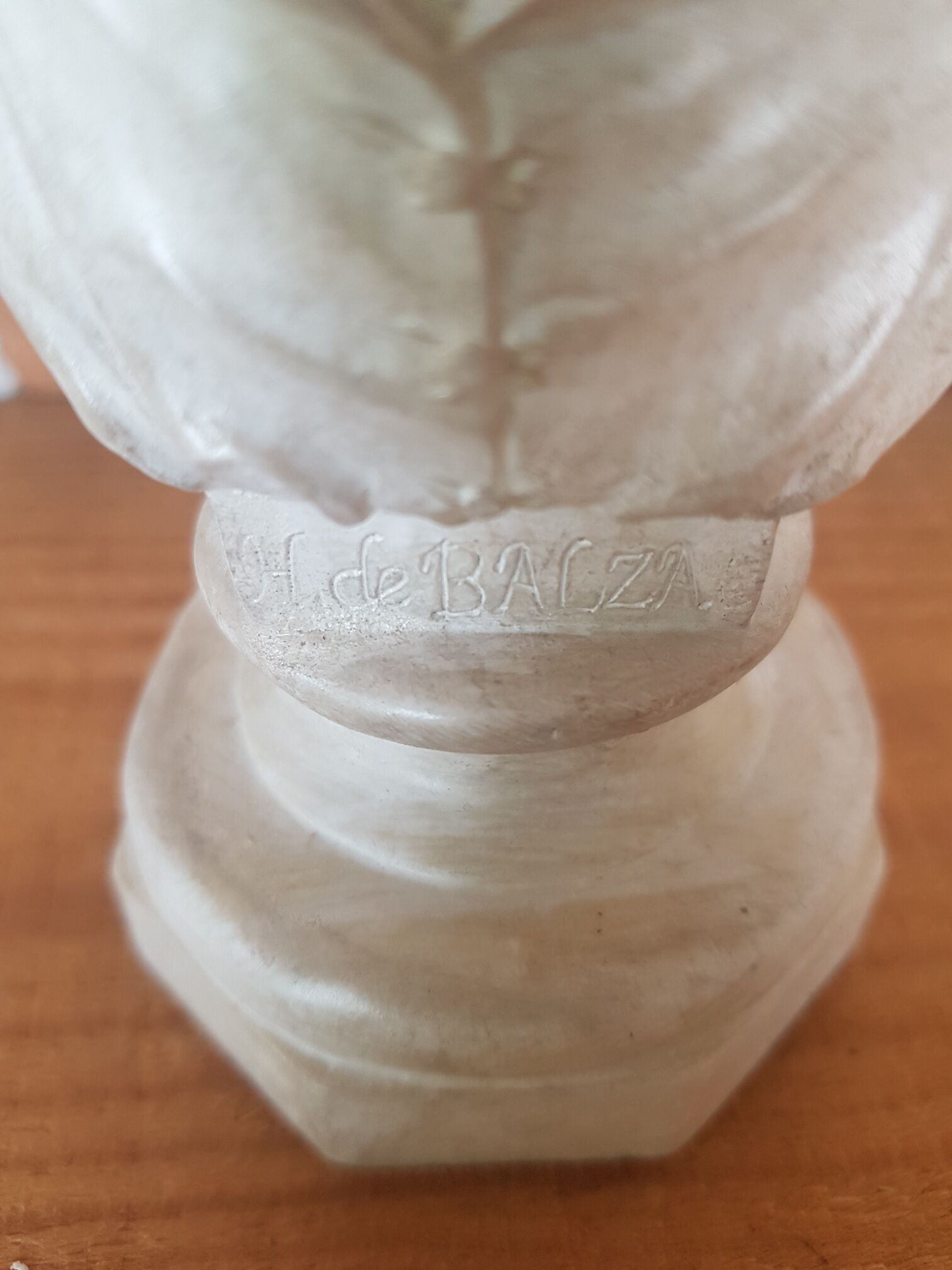 Bust writer Honoré de Balzac patinated