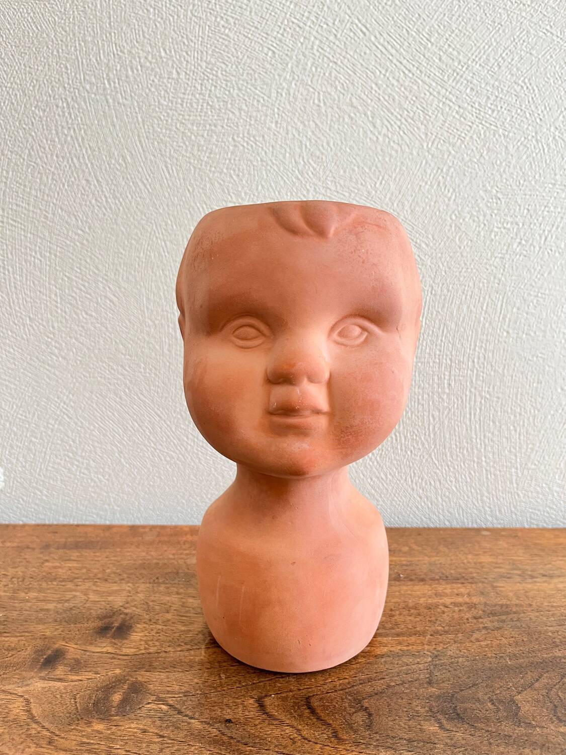 Child face head pot cover