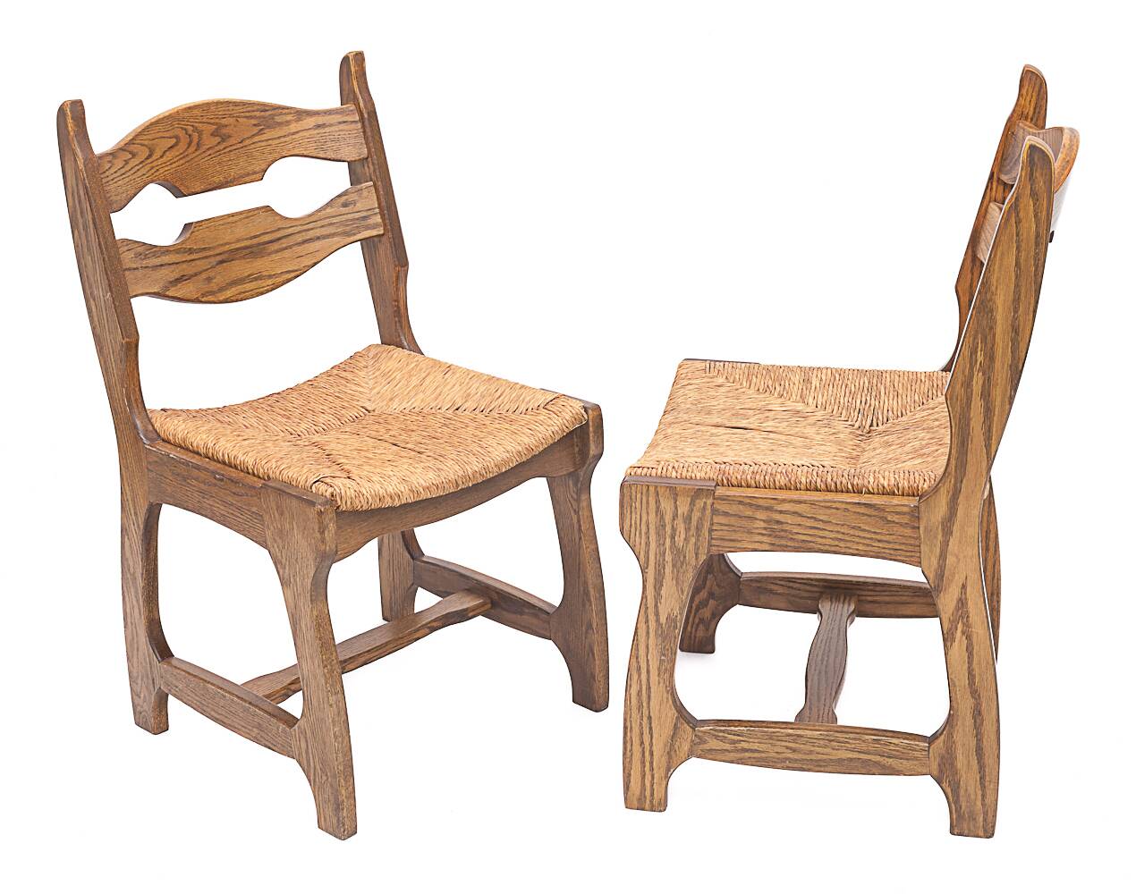 Set of 6 Guillerme and Chambron chairs