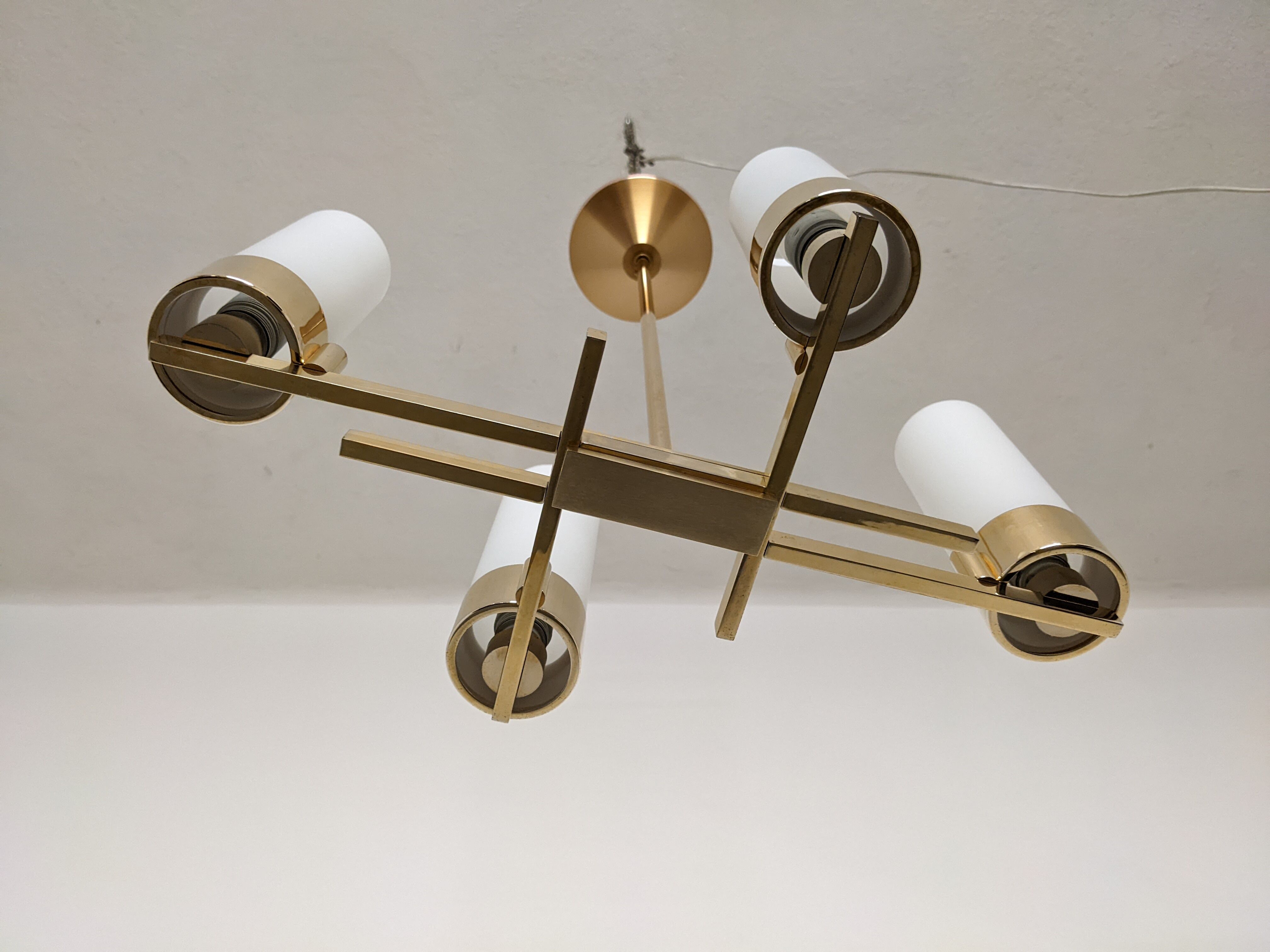 Arlus chandelier with 4 fires from the 50s/60s
