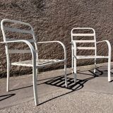 Stackable Garden Armchairs with Elastic Ropes, 1970s, Set of 6