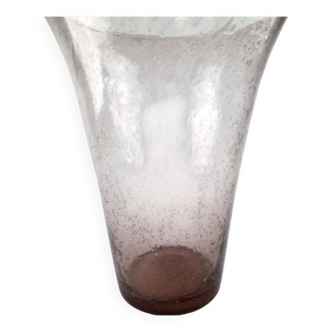Vase en verre bullé Biot
