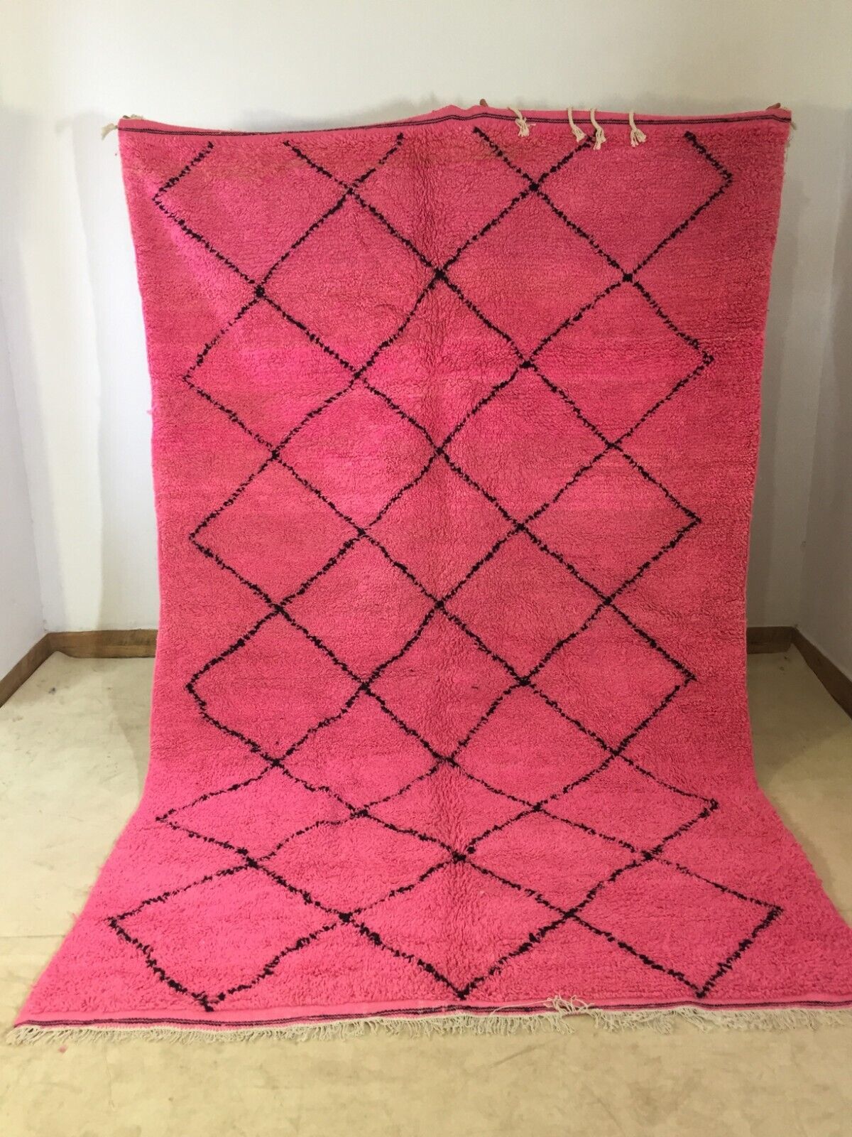 Moroccan pink carpet 295x182cm