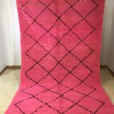 Tapis marocain rose 295x182cm