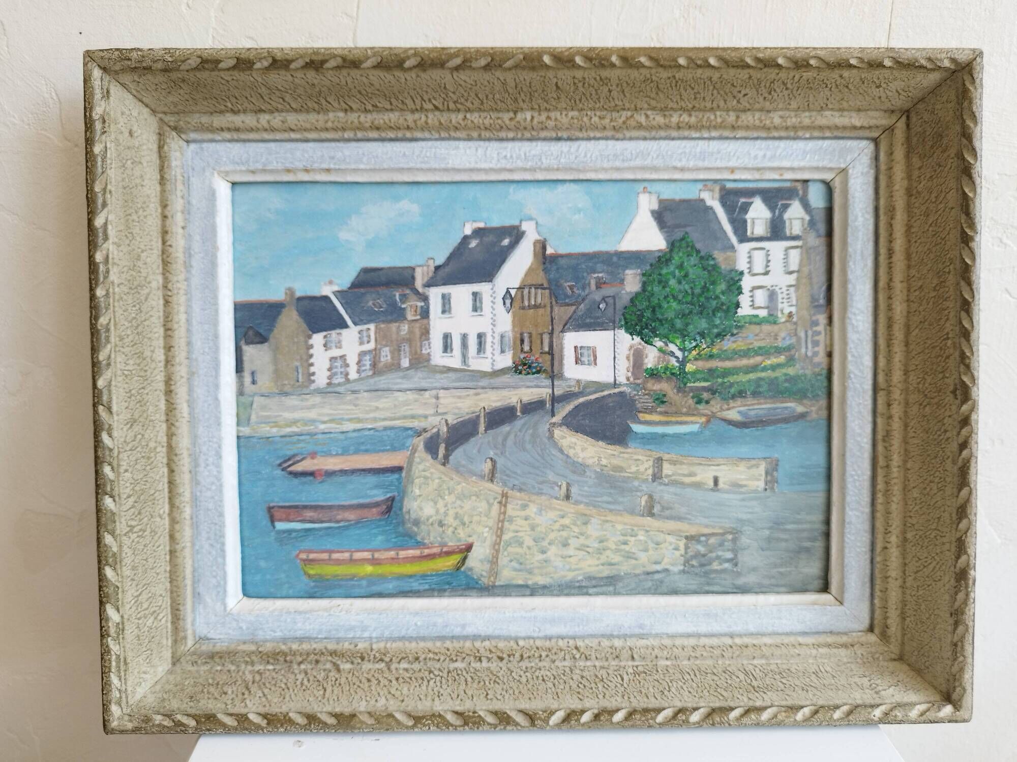 Landscape painting of the seaside in Brittany