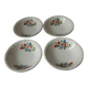 Coupelles vintage Digoin Sarreguemines. Décalcomanies de fleurs
