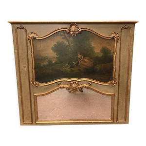 Trumeau de style Louis XV en bois