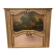 Louis XV style trumeau in patinated and gilded wood XX century