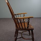 Antique English Windsor chair, high backrest, 18th century
