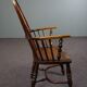 Chaise Windsor anglais antique, dossier haut, 18ème siècle