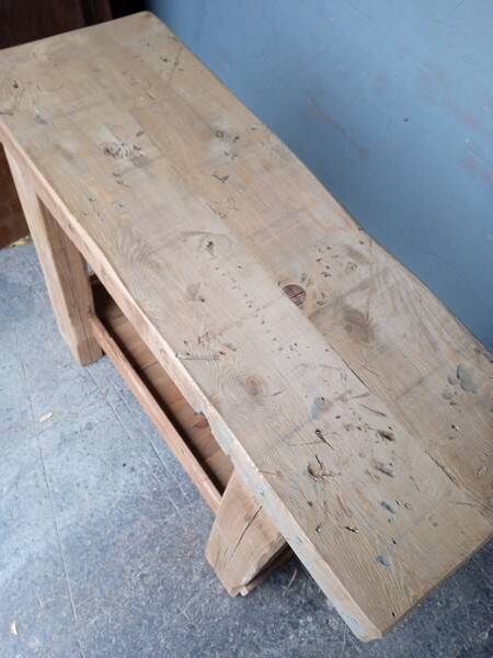 Workbench 120cm old solid wood