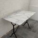 Table bistrot fonte et marbre