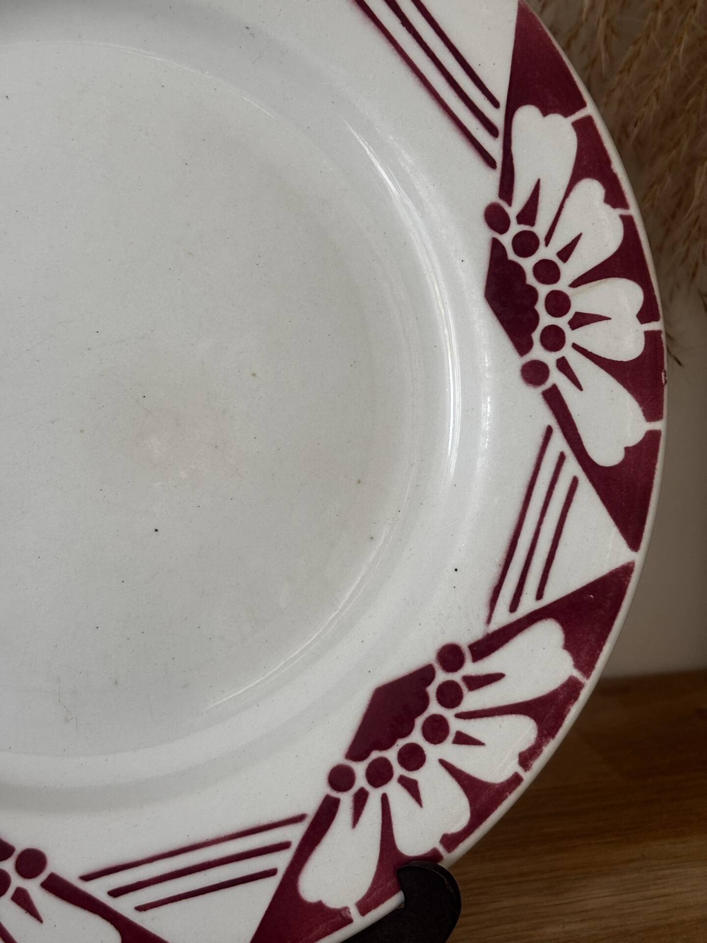 Lot de deux assiettes plates Magnolia St Amand