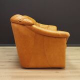 Ensemble de salon cognac, design danois, années 1970, fabricant : Skalma Møbelfab