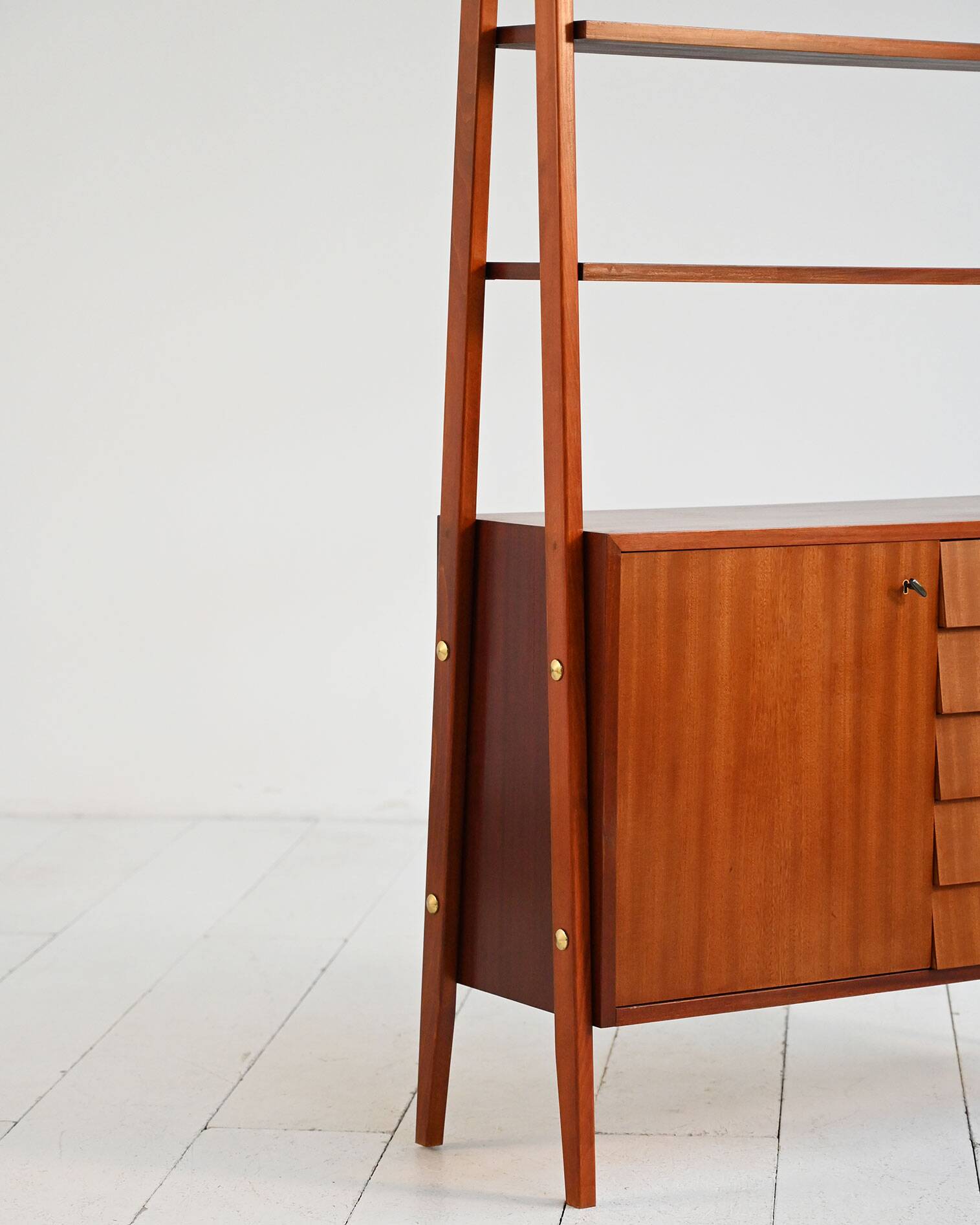 Scandinavian Mahogany Bookcase, 1960s