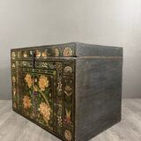 Antique Hand Painted Wooden Chest