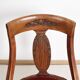 Chaise gondole Art Déco en bois massif